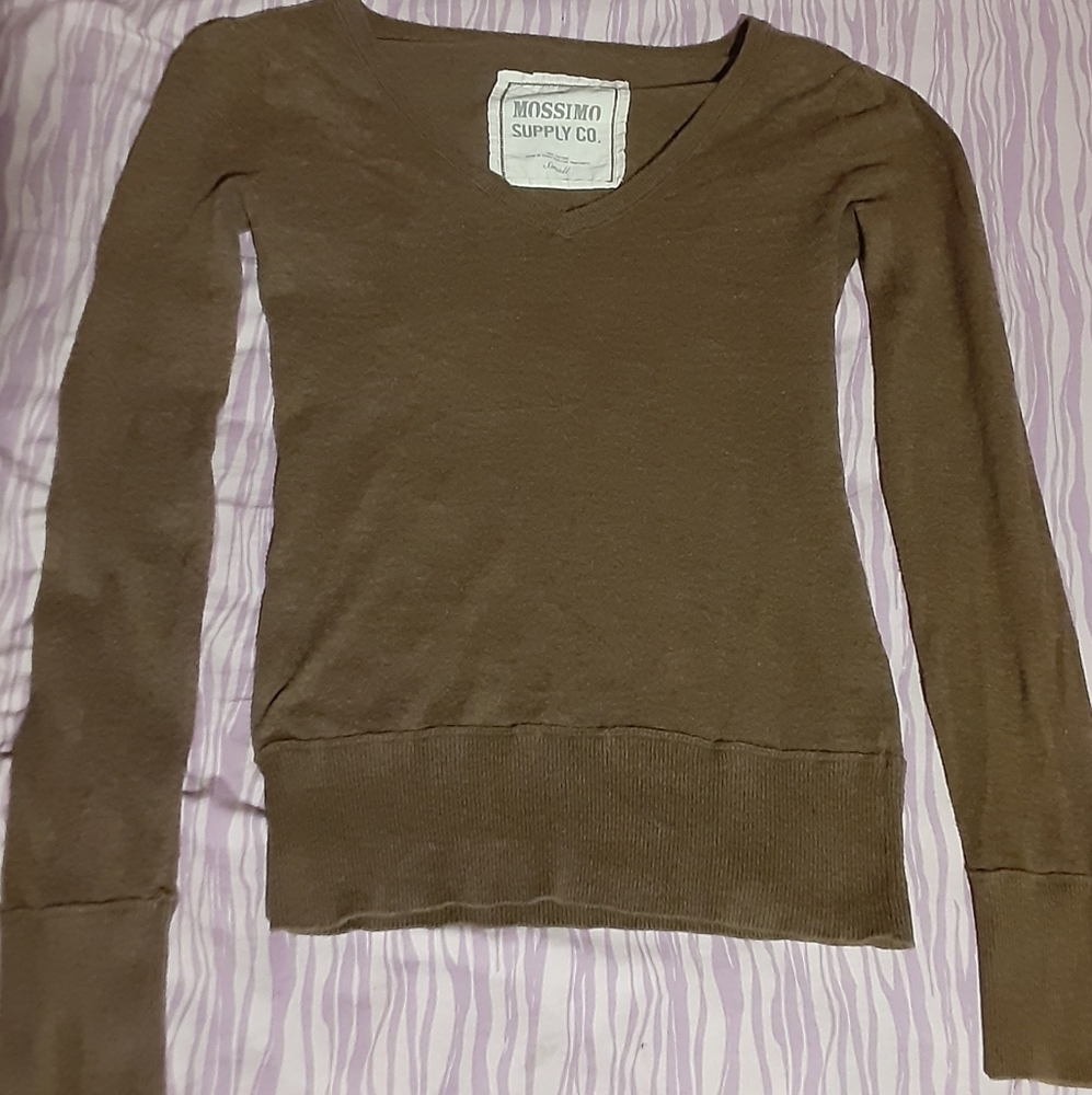 Brown Long Sleeve Tee